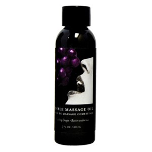 Edible Massage Oil Grape 2 Fl Oz / 60 Ml