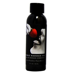 Edible Massage Oil Strawberry 2 Fl Oz / 60 Ml