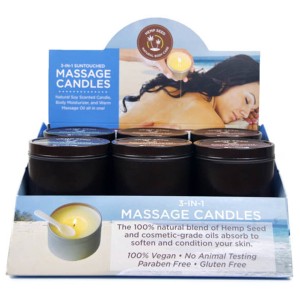 3-in-1 Massage Candle Pre-pack Display