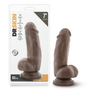 Blush Dr. Skin Mr. Smith 7 Inch Dildo With Suction Cup Chocolate