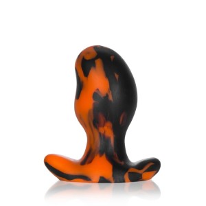 Ergo, Buttplug Black Orange Swirl Large