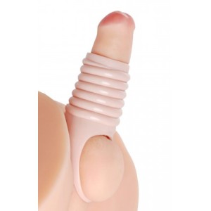 Xr Sm Really Ample Ribbed Penis Enhancer Sheath