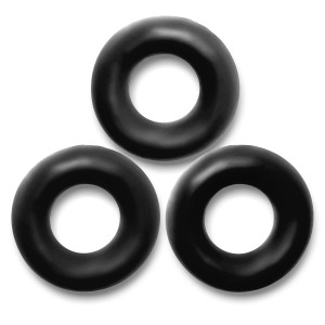 Oxballs Fat Willy, 3-pack Jumbo Cockrings Black