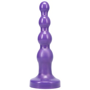 Tantus Silicone Large Ripple Butt Plug Midnight Purple