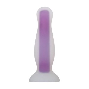 Evolved Novelties Luminous Butt Plug Glow In The Dark Purple Medium