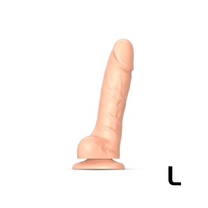Sliding Skin Realistic Dildo Vanilla L
