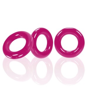 Oxballs Willy Rings, 3-pack Cockrings Hot Pink