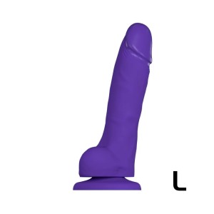 Soft Realistic Dildo Purple L
