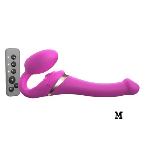 Multi Orgasm Bendable Strap-on M Fuchsia