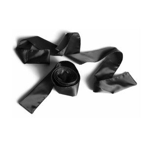 Silky Tie-ups Black Satin