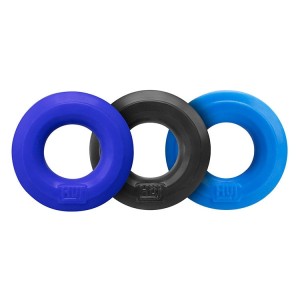 Huj3 C-ring 3-pack,  Cobalt Multi Tar/cobalt/aqua