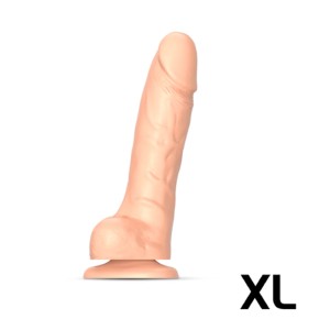 Sliding Skin Realistic Dildo Vanilla Xl