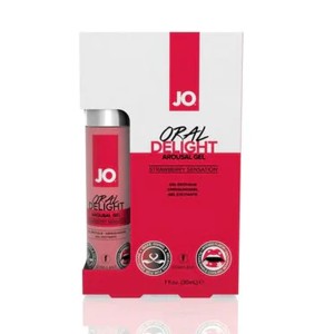 Jo Oral Delight  Strawberry Stimulant 1 Floz / 30 Ml