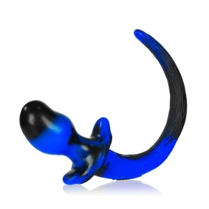 Bulldog, Puppy Tail Buttplug, Police Swirl, Large