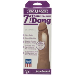 Vac-u-lock- 7 Inch Thin Ultraskyn D Brown