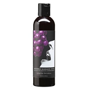 Edible Massage Oil Grape  8 Fl Oz / 237 Ml