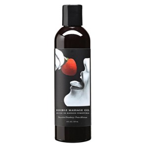 Edible Massage Oil Strawberry  8 Fl Oz / 237 Ml