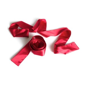 Silky Tie-ups Red Satin