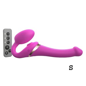 Multi Orgasm Bendable Strap-on S Fuchsia