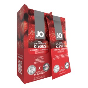 Jo H2o Foil Display Box Strawberry Lubricant 0.34 Floz / 10 Ml