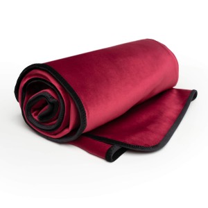 Fascinator Lush Throw  Merlot Microvelvet King Size