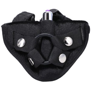 Ts8693 Tantus Velvet Vibrating Harness Onyx