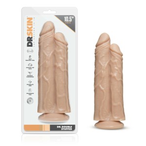 Blush Dr. Skin Double Trouble Double Shaft Dildo Vanilla