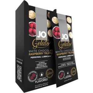 Jo Gelato White Chocolate Raspberry Foil Display Box 12 X 10ml