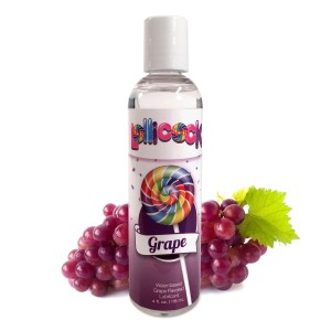 Lollicock 4 Oz. Water-based Flavored Lubricant Grape