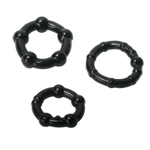 Black Performance Erection Rings Packaged