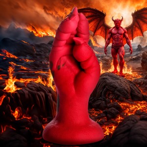 Demon Claw Fisting Silicone Dildo Red