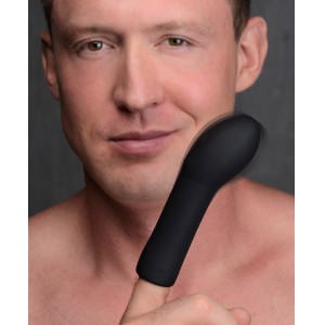 10x Vibrating Curved Silicone Finger Massager