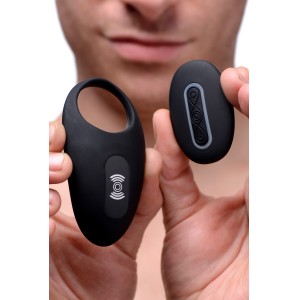 Silicone Vibrating Cock Ring With Remote Control