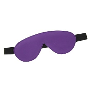 Blindfold Padded Leather Purple And Black