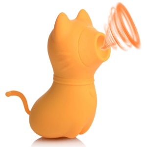 Sucky Kitty Silicone Clitoral Stimulator Orange