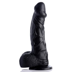 6.5 Inch Realistic Suction Cup Dildo- Black