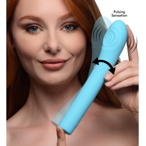 5 Star 9x Pulsing G-spot Silicone Vibrator Teal