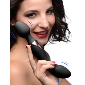 10x Dual Duchess 2-in-1 Silicone Massager Black