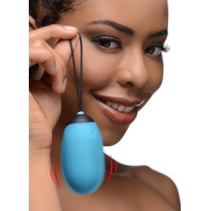 Xl Silicone Vibrating Egg Blue
