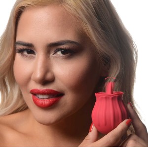 Bloomgasm Wild Violet 10x Silicone Clit Licking Stimulator Red