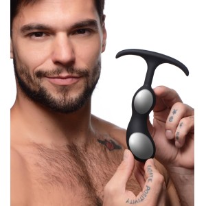 Premium Silicone Weighted Prostate Plug Medium
