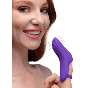 7x Finger Bang Her Pro Silicone Vibrator Purple