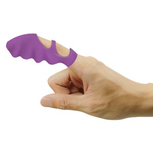 Thrill-her Silicone Finger Vibrator Purple