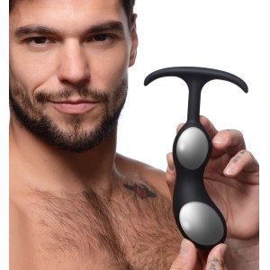 Premium Silicone Weighted Prostate Plug Large