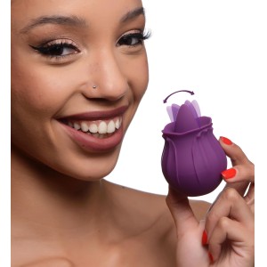 Bloomgasm Wild Violet 10x Silicone Clit Licking Stimulator Purple