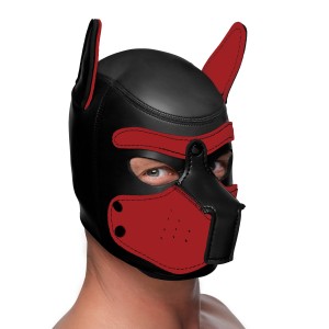 Spike Neoprene Puppy Hood Red