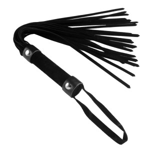 Short Vegan Leather Flogger Black