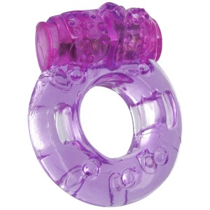 Purple Orgasmic Vibrating Cockring Packaged