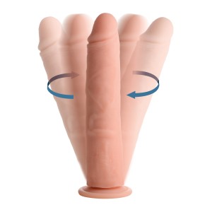 Vibrating And Rotating Remote Control Silicone Dildo 9 Inch