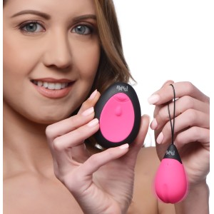 10x Silicone Vibrating Egg Pink